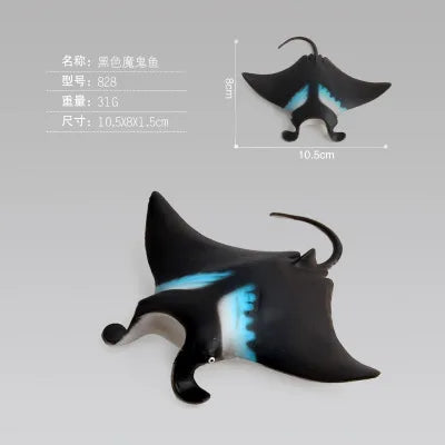 New Simulation Ocean Animals Model Toys Whale Shark Sea Turtle Sets Educational Plastic Action Figures