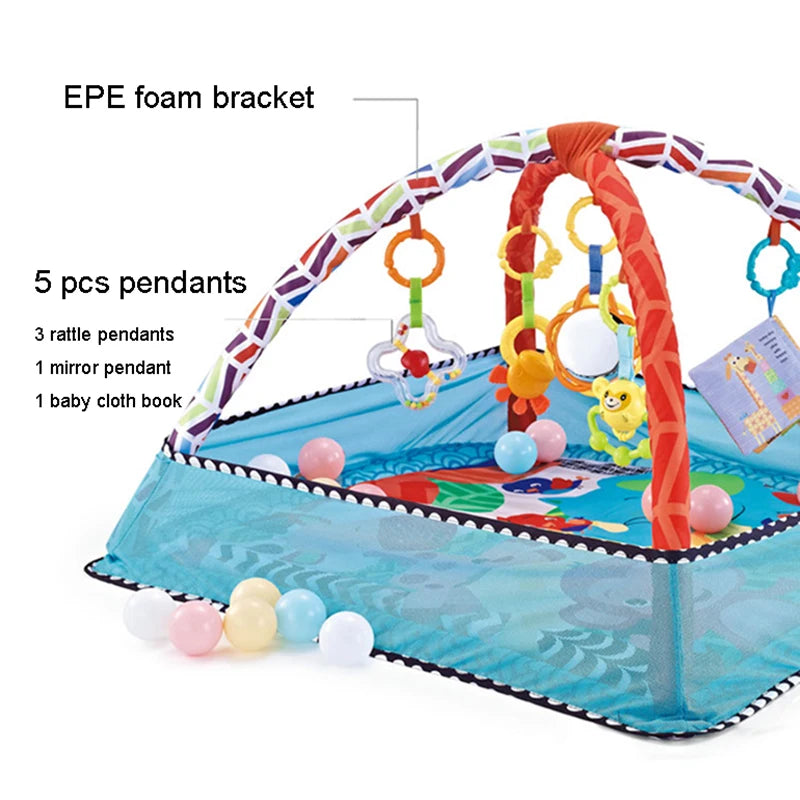 Multifunctional Fitness Frame For Children Educational Mat Crawling Blanket Infant Play Rug Kids Activity Mat Gym Baby Toys Gift