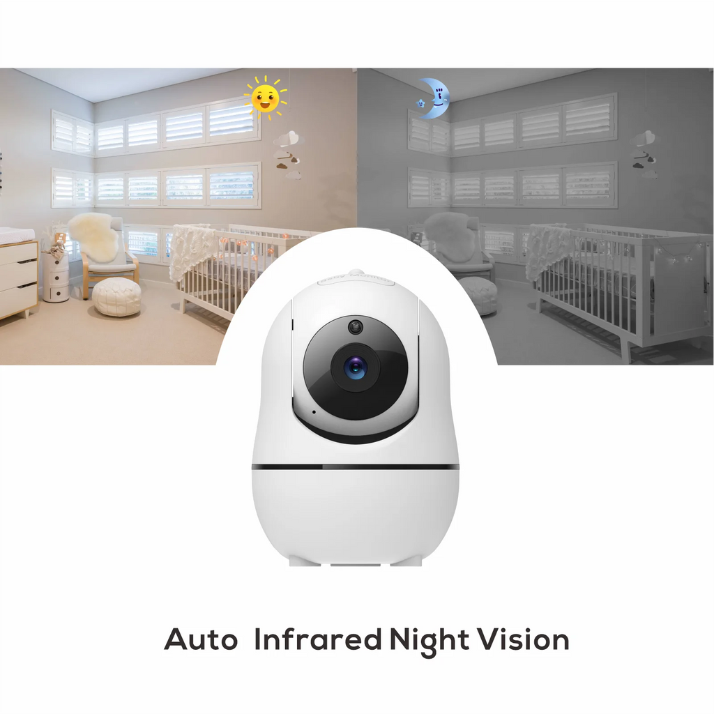 7" Video Baby Monitor, 720P HD Display, IPS , Support 2 HDCams, 24Hour Battery Life, 1000ft Range, Split mode