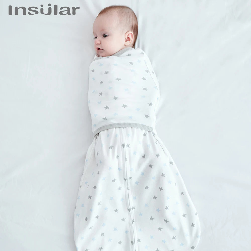 Insular Newborn Baby Anti Shock Swaddling Sleeping Bag Spring And Summer Thin Baby Anti Shock Artifact Newborn Bag Held Cotton