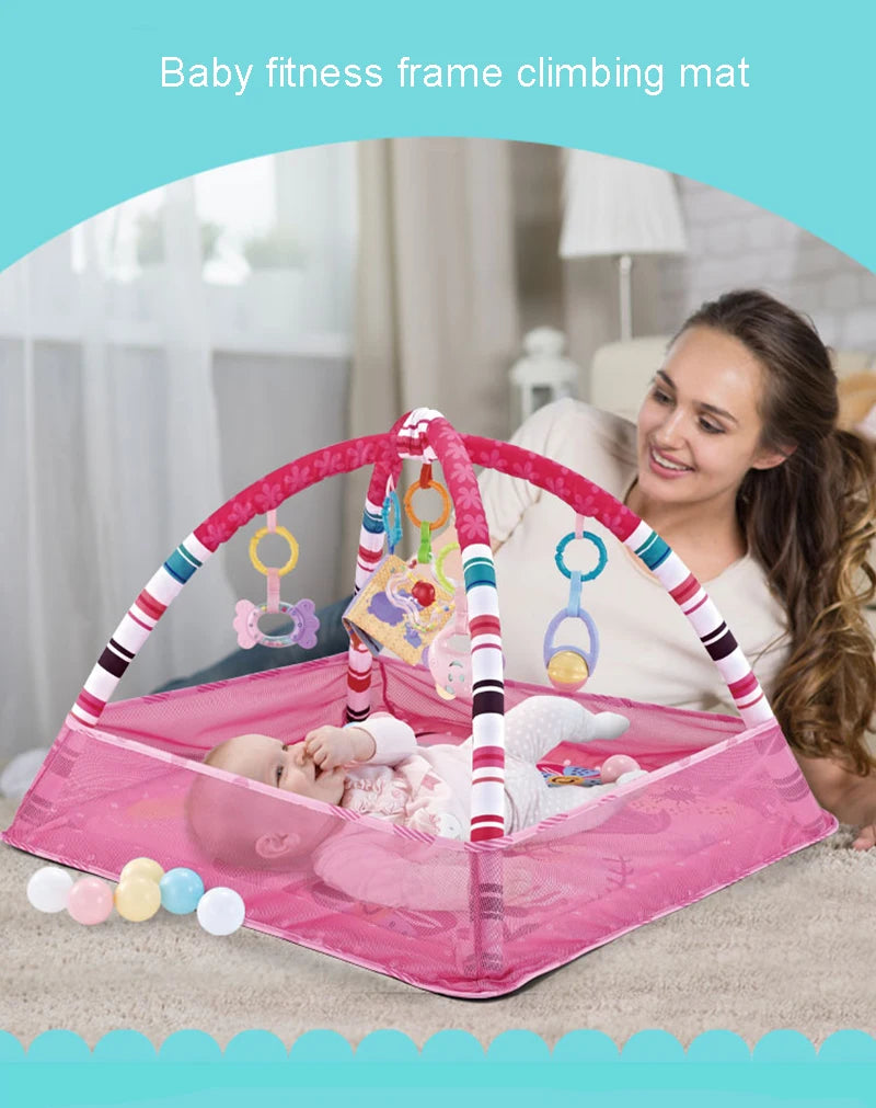 Multifunctional Fitness Frame For Children Educational Mat Crawling Blanket Infant Play Rug Kids Activity Mat Gym Baby Toys Gift