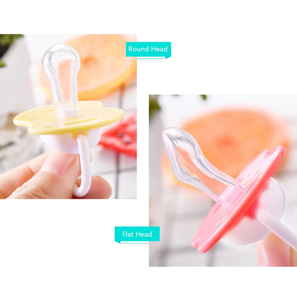Detachable Design Cute Cartoon Silicone Baby Pacifier Nipple Soother Infant Teether Dustproof Lid Newborn Toddler Accessories