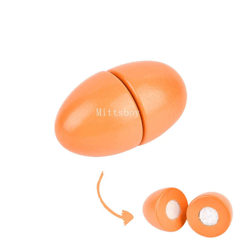 Chechele Wooden Kitchen Cut Fruit Toys Educational Puzzle For Children WDF01 Safe Eco Friendly