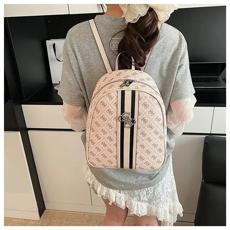 Elegant Leather Vintage Diaper Bag: Luxury Crossbody Handbag For Women With Designer Letter Logo And Large Tote Capacity