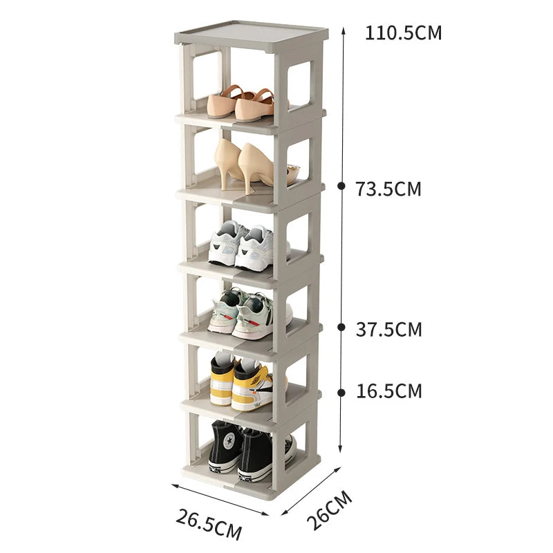 3 5 7 Tier Shoe Organizers Indoor Shoe Rack Organizer Folding Shoe Hanger Foldable Sneaker Shelf Home Door Shoes Storage Shelves