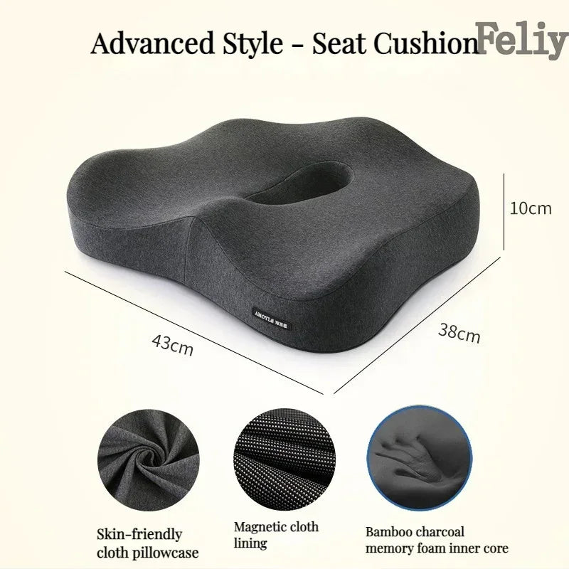 ComfiLife Memory Foam Office Chair Cushion Back Support Lumbar Pillow Model CSM01