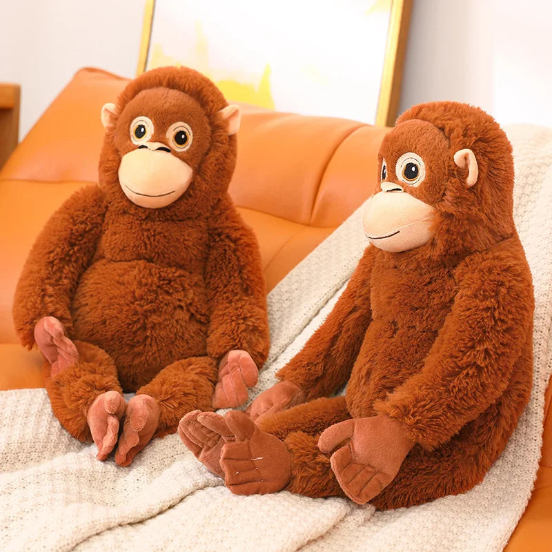 Hot 60cm Cartoon Gorilla Plush Toy Chimpanzees Monkey Soft Stuffed Doll Backpack Car Bag Room Decor Children Toy Christmas Gift