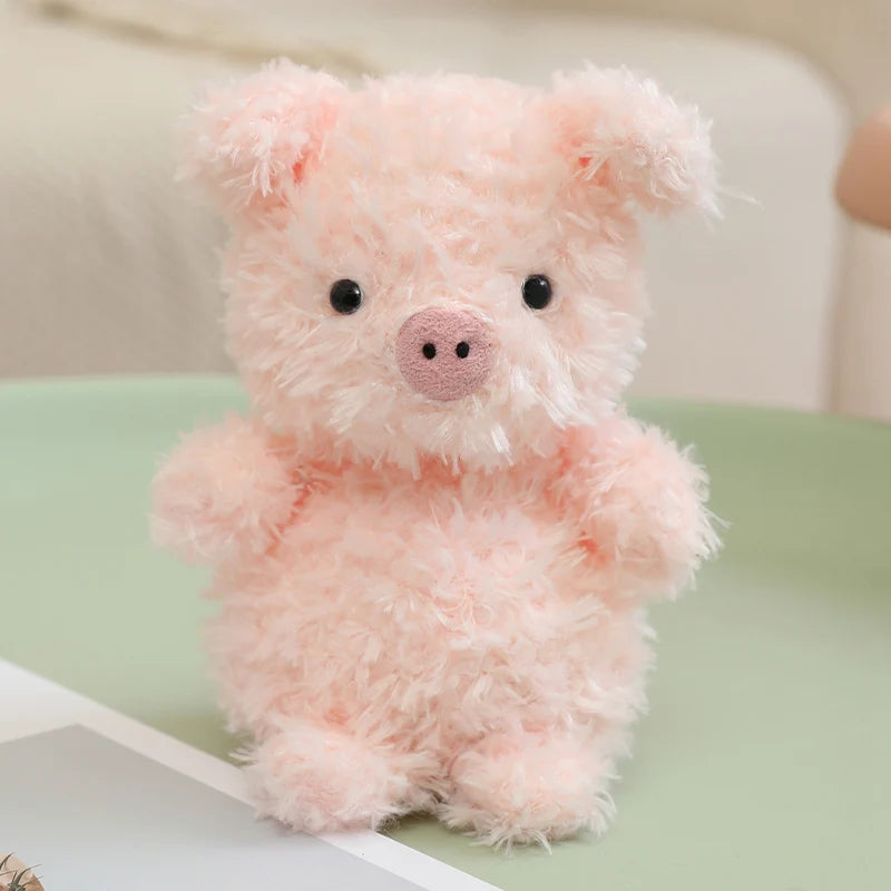 20cm Soft Furry Plush Toys Cute Stuffed Animals Fox Owl Pig Lamb Chick Duck Cuddly Companions