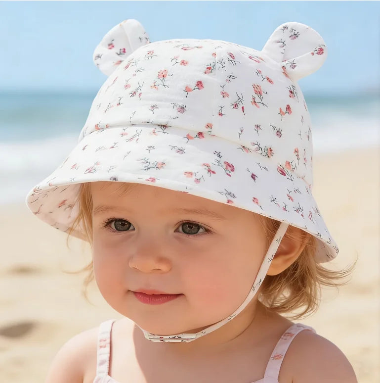 Summer Baby Sun Hat 0-1 Year Old Baby Sunshade Cap Fisherman Hat Infant Breathable Sun Hat Outdoor Beach Hat Boys Girls Casual