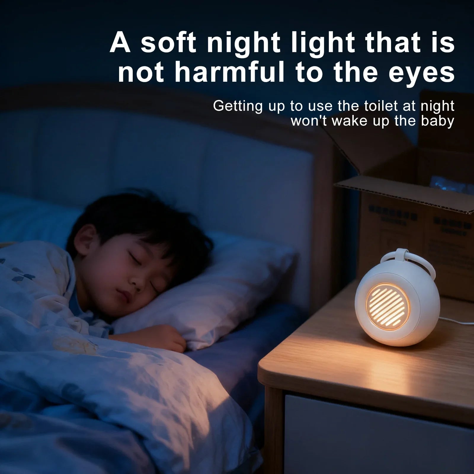 Baby White Noise Machine with light, fast sleep 15 Soothing Sounds, Portable USB Mini Sleep Device for Newborn, Travel & Crib