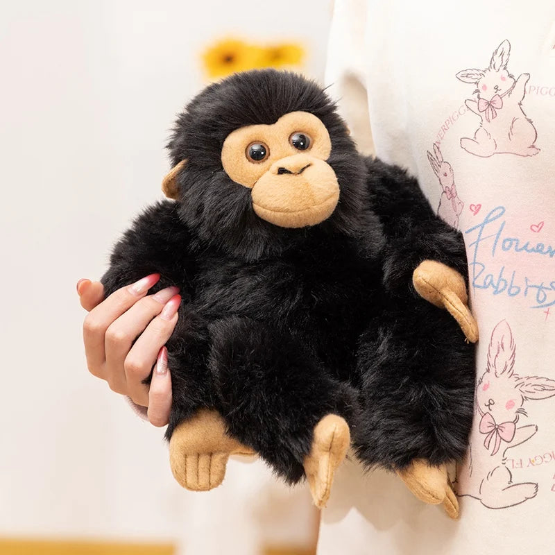 Nice Simulation Punch Gorilla Plush Doll Mother And Baby Long-arm Monkey Animal Stuffed Toy Home Decoration Gift For Children