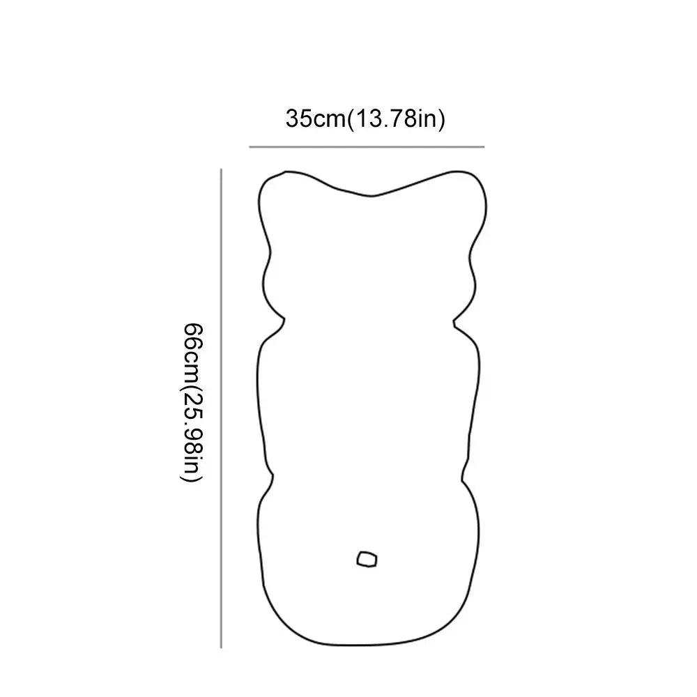 Universal Comfort Soft Stroller Seat Cushion Cute Bear Embroidery Baby Pram Cushion Skin-friendly Infant Seat Liner Pad Toddler
