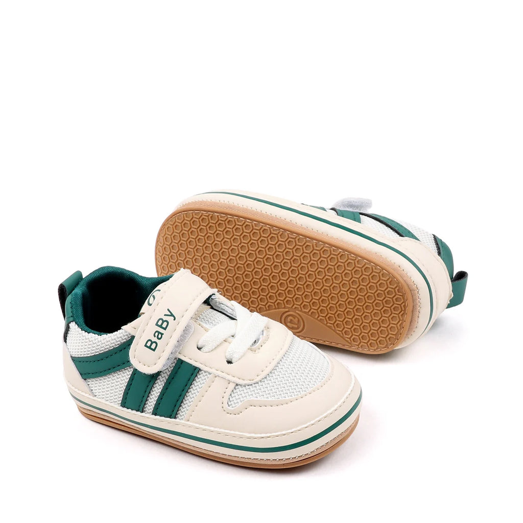 Spring And Autumn Baby Boys And Girls Sports Style Toddler Shoes High Quality PU Leather And Comfortable TPR Sole For 0-18M