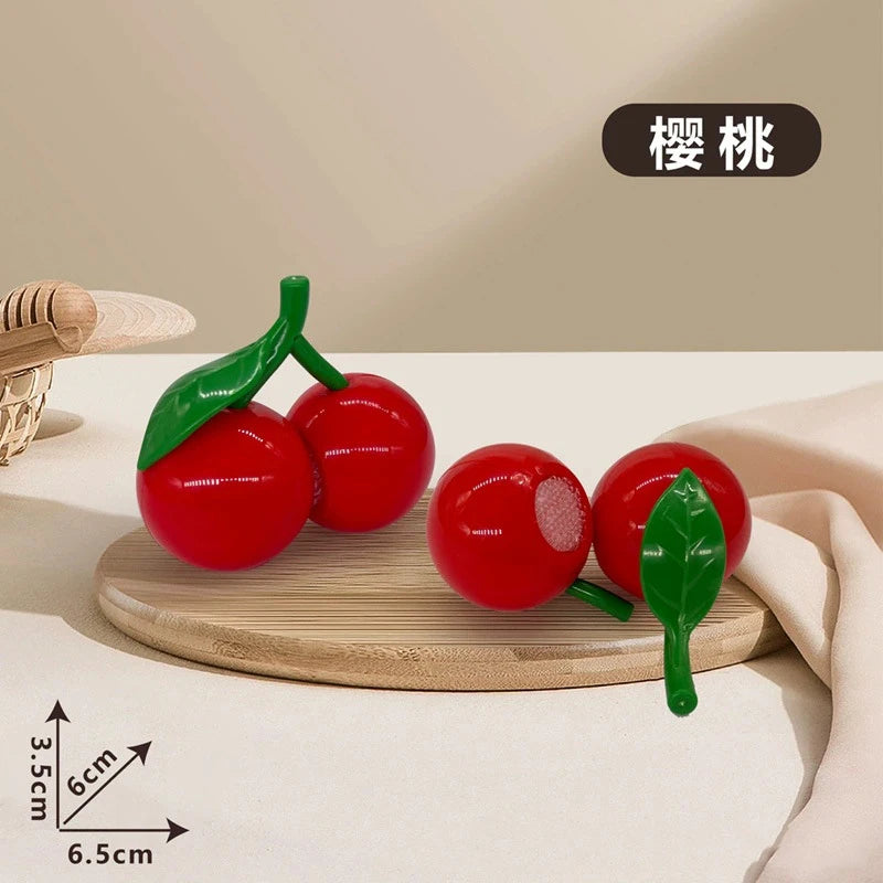 Chechele Montessori Simulation Educational Toy Set For Pretend Play Food Vegetables Fruits Bread Model Che-122