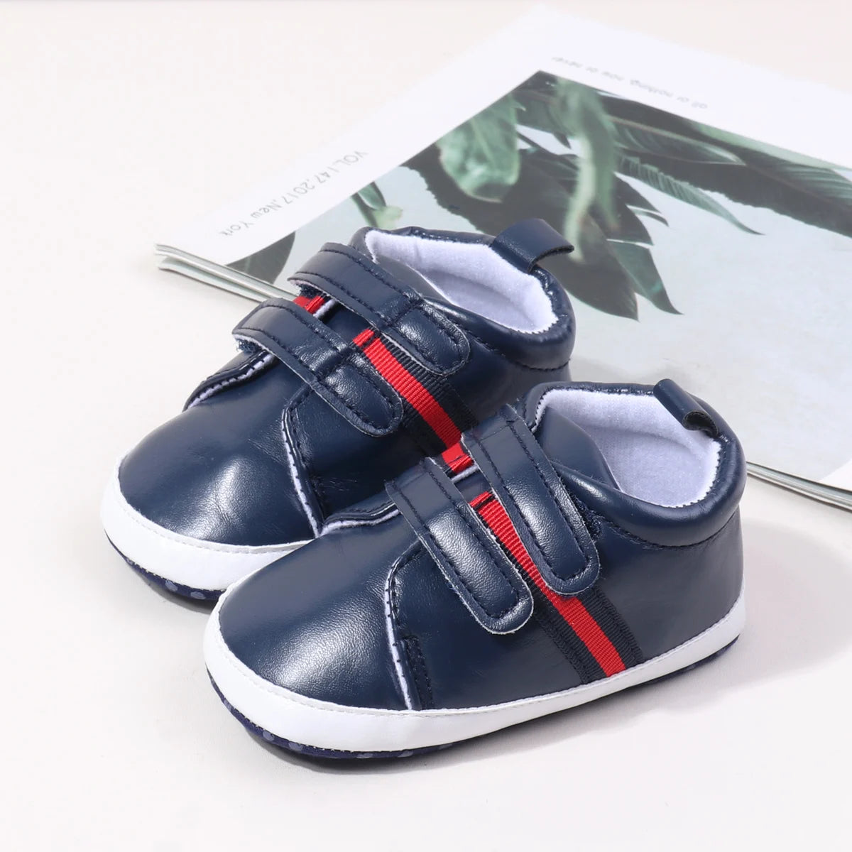 2025 Spring and Autumn Baby Boys Girls First Walking Indoor Outdoor Toddler Shoes Casual Sports Design PU Leather For 0-18M