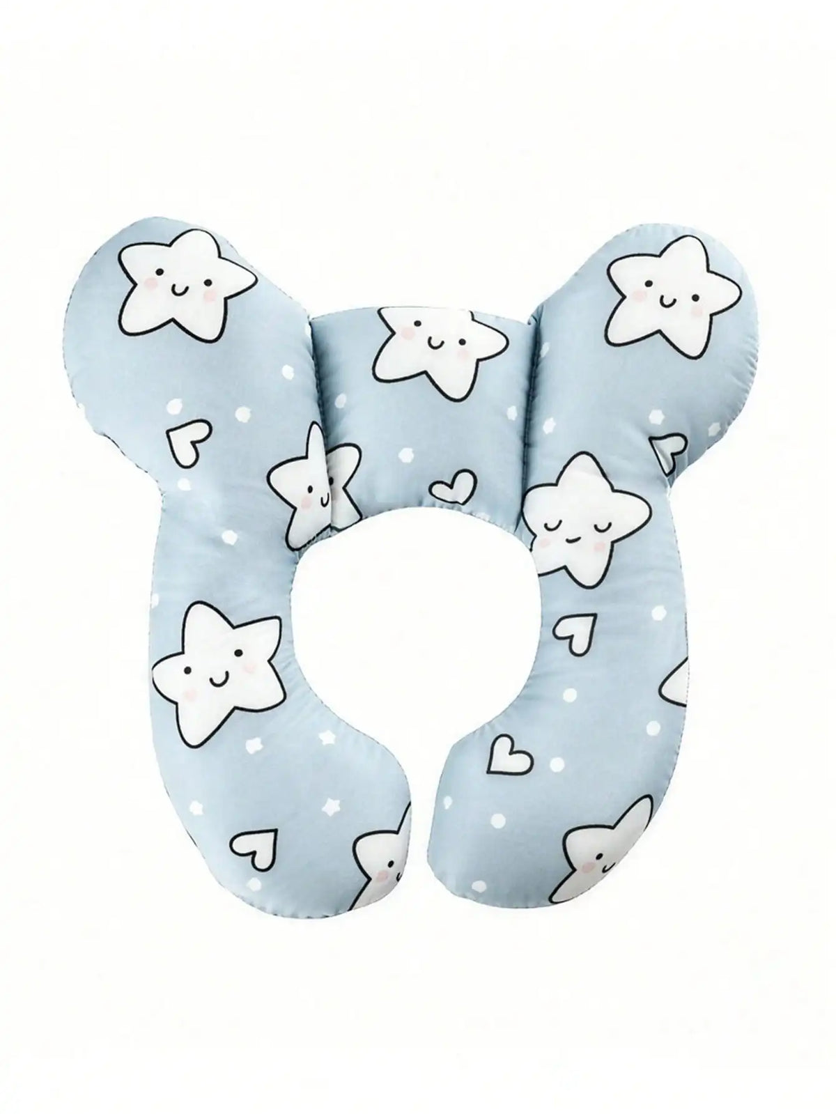 KeaBabies U Shaped Baby Travel Pillow for Neck Support Infant Head Cushion Car Seats Strollers Travel Model U1