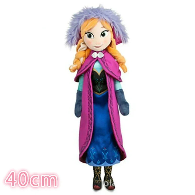 50cm Frozen Elsa Doll Princess Anna Elsa Plush Doll Elza Stuffed Kids Toys Halloween Birthday Gift
