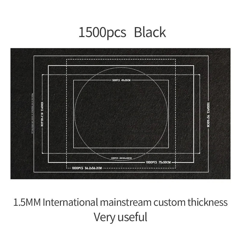 Professional Puzzle Roll Mat Blanket Felt Mat For Up To 1500 2000 3000 Piece Puzzles Portable Travel Storage Bag