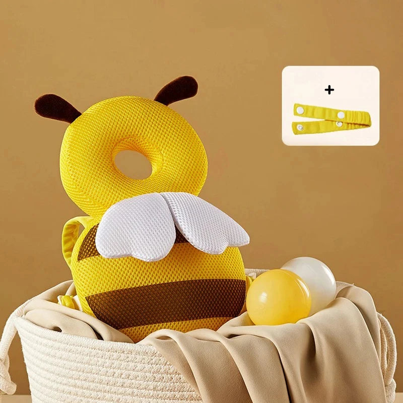 Little Bee Baby Head Protection Pillow Anti Fall Hat For Infants Breathable Head Back Protector Bibi
