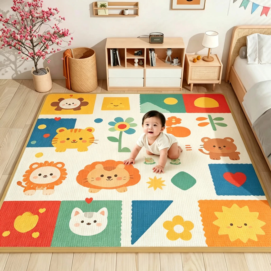 Double Sided Pattern Baby Activities Crawling Play Mats Non-toxic EPE Baby Activity Gym Room Mat Game Mat for Children's Mat Rug