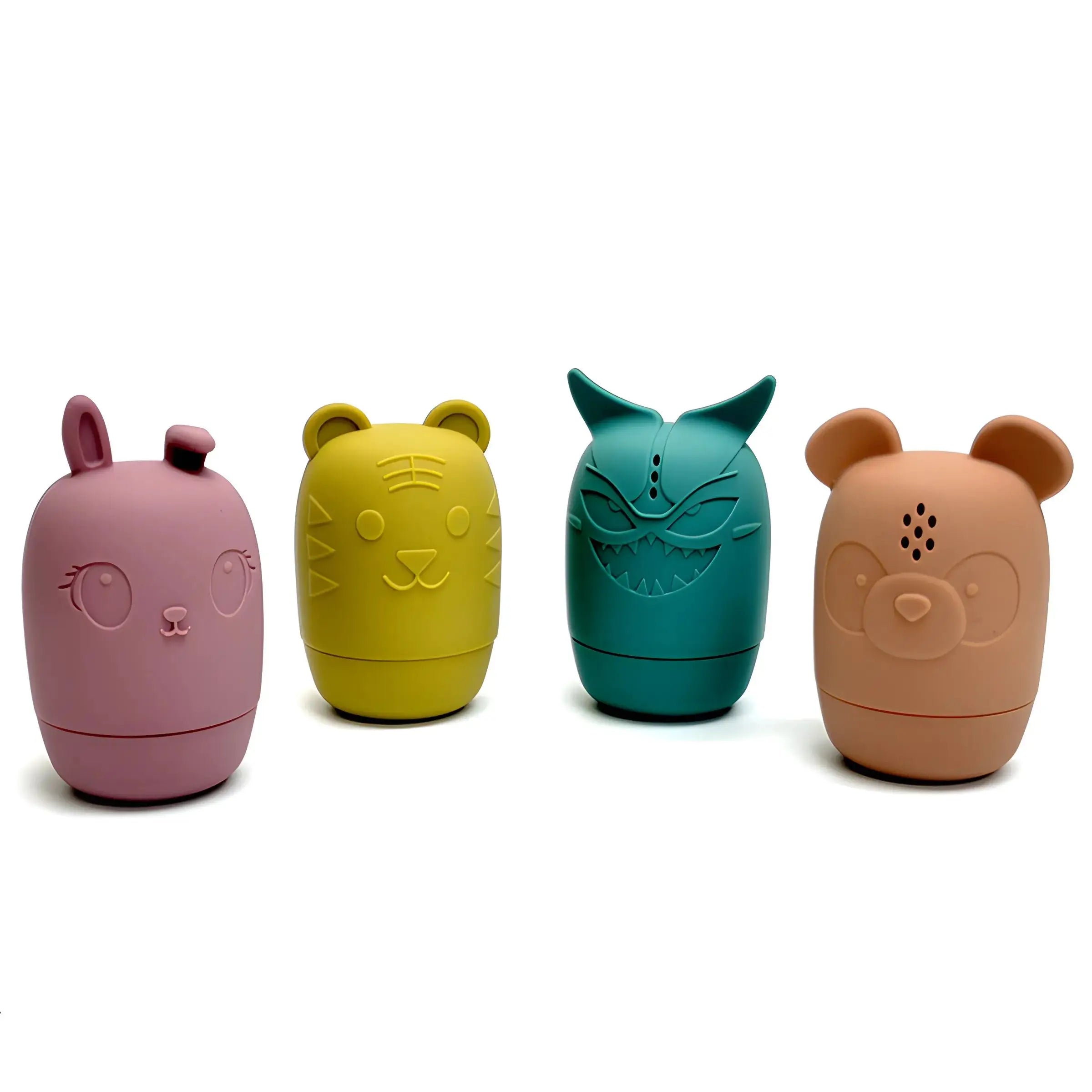 Silicone Bath Toys Animal Shape Baby Interactive Bathroom Toys Children Water Play Toys