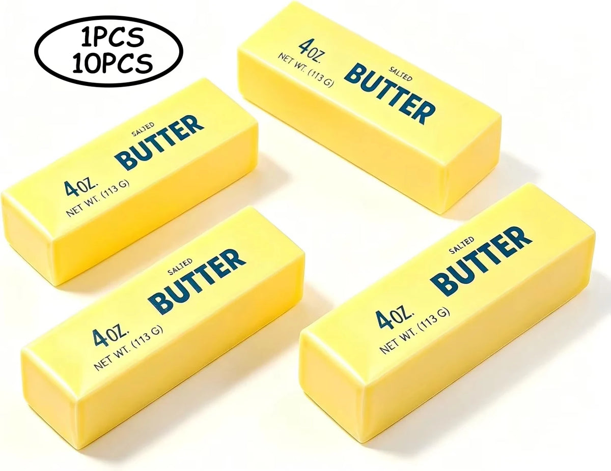 1-10Pcs Butter Stick Squishy Toy Slow Rising Squeeze Toy Butter Bar Brick Squishy Fidget Toy Anti Stress Release Hand Relax Gift
