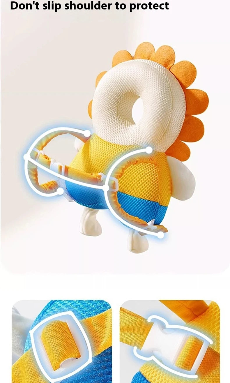 AIBEDILA Baby Head Protector Pillow Backpack Anti-Fall Safety Cushion for Newborn Toddlers Learning to Walk Kids Safe Support