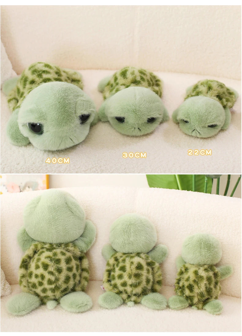 Realistic Tortoise Plush Toys Sea Turtle Cute Animal Doll Soft Stuffed Animal Baby Toy Gift Girls Birthday Gifts Room Decor