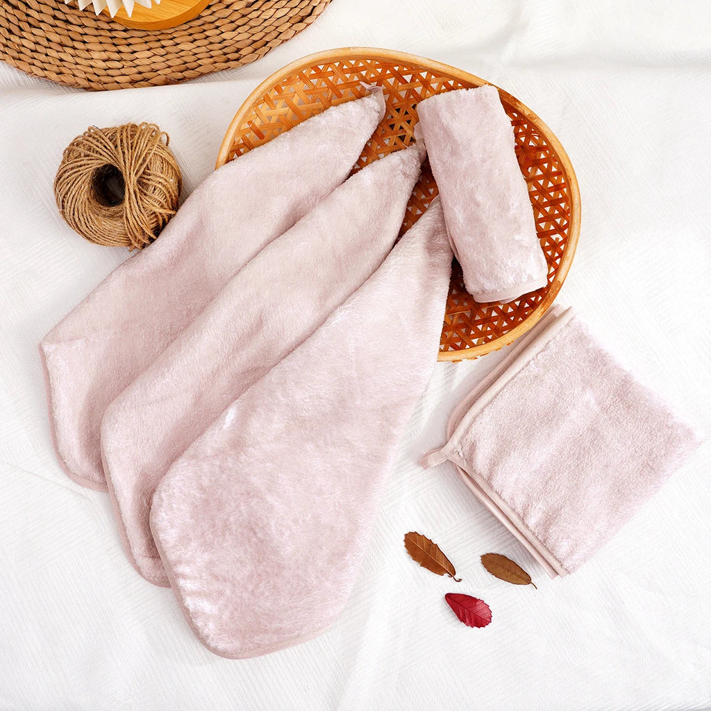 5 Pack Baby Washcloths - Medium Thickness for Newborns' Skin-Great for Bathing, Wiping & on-The-go Use, Shower Gift