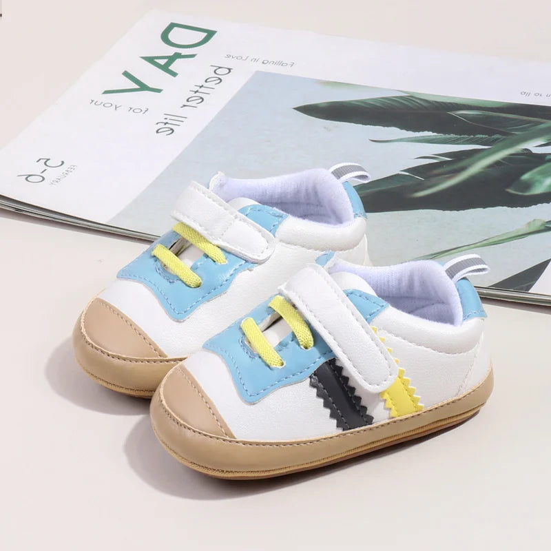 Baby Girls Boys Casual Shoes TPR Sole Anti Slip Sneakers Fashion Design High Quality Newborn Toddler Shoes First Walkers BSK4193