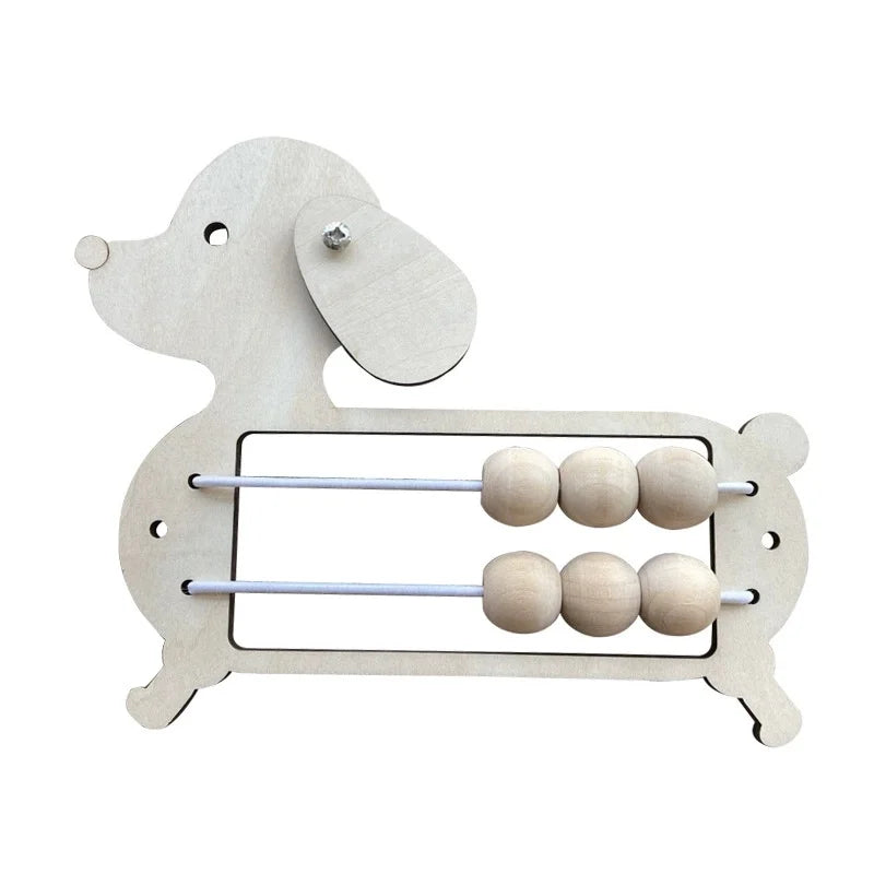 Montessori Busy Board Educational Toy Mirror Animal Gear Cloud Puzzle Model MB-01 For Ages 3 Up