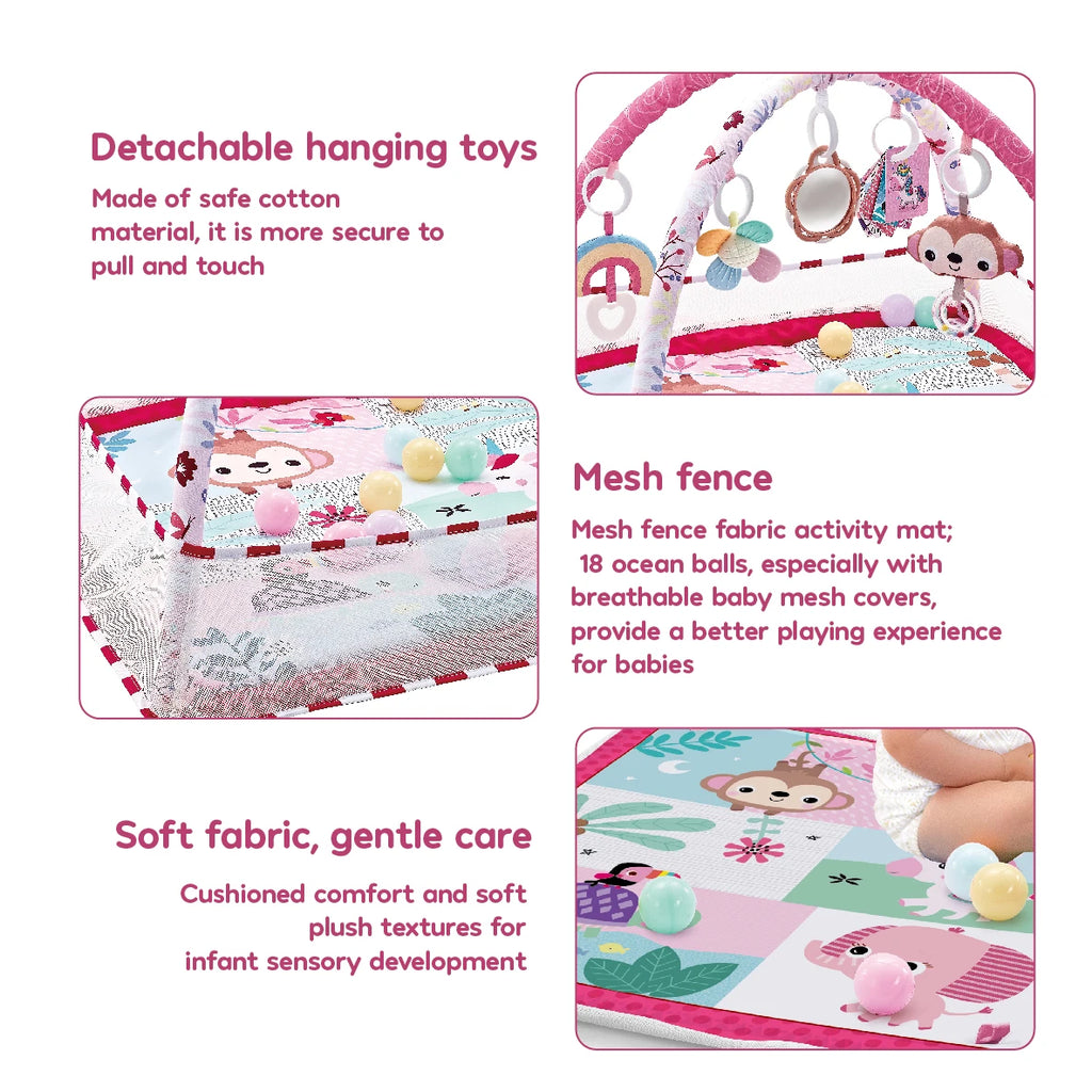 Baby Enlightenment Game Mat Crawling Blanket Early Education Activity Gym Multifunctional Fence Fitness Frame Toys