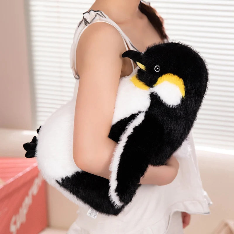 Kawaii Fat Penguin Plush Toy Soft Stuffed Animal Cute Baby Doll Kids Gift for Children Girls Huggable Birthday Toy