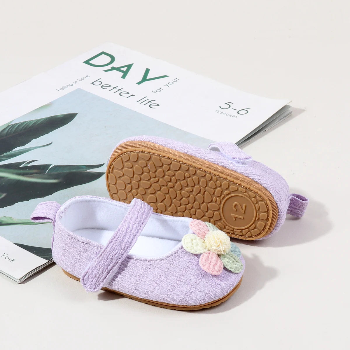 Newborn Infant Baby Girl Kids Shoes Soft Sole Crib Prewalker Toddler Anti-Slip Solid Ruffled First Walkers Shoe Baptism