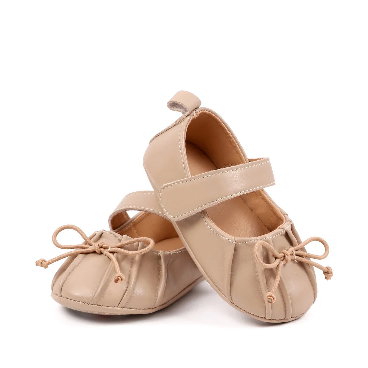 Spring Autumn Baby First Walking Toddler Shoes For 0-18 Months Three Colors High Quality PU Leather And TPR Sole Sweet Design