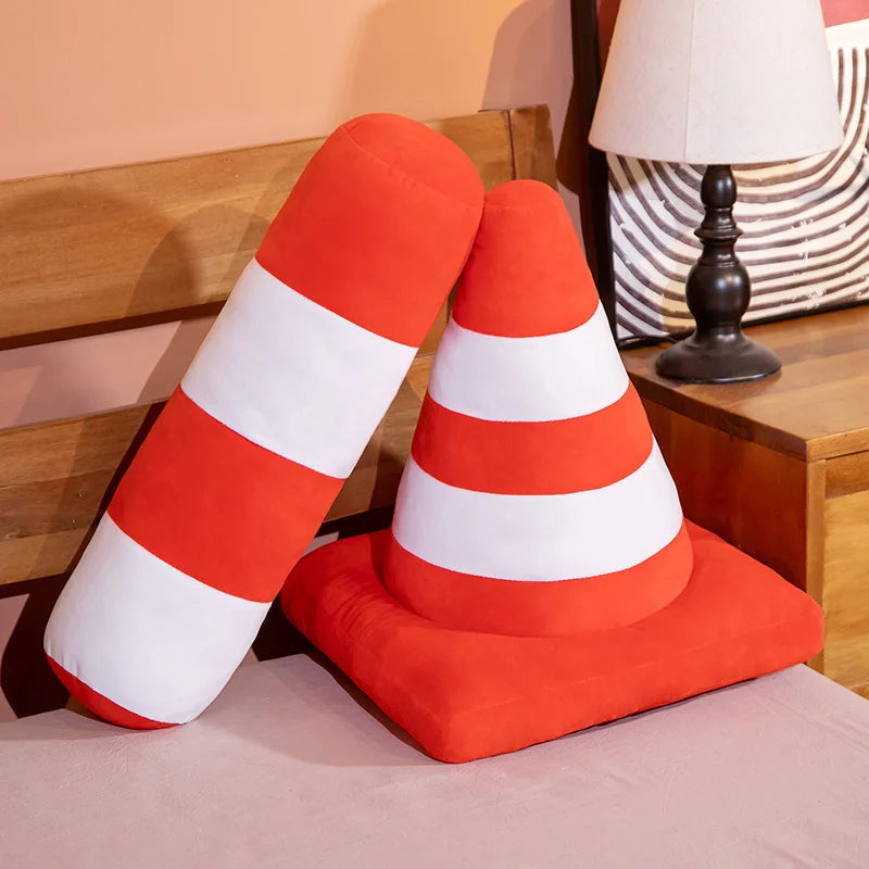 Hot Simulation Vehicle Plush Pillow Creative Roadblock Road Railing Toys Stuffed Soft For Home Decor Prop Sleeping Cushion