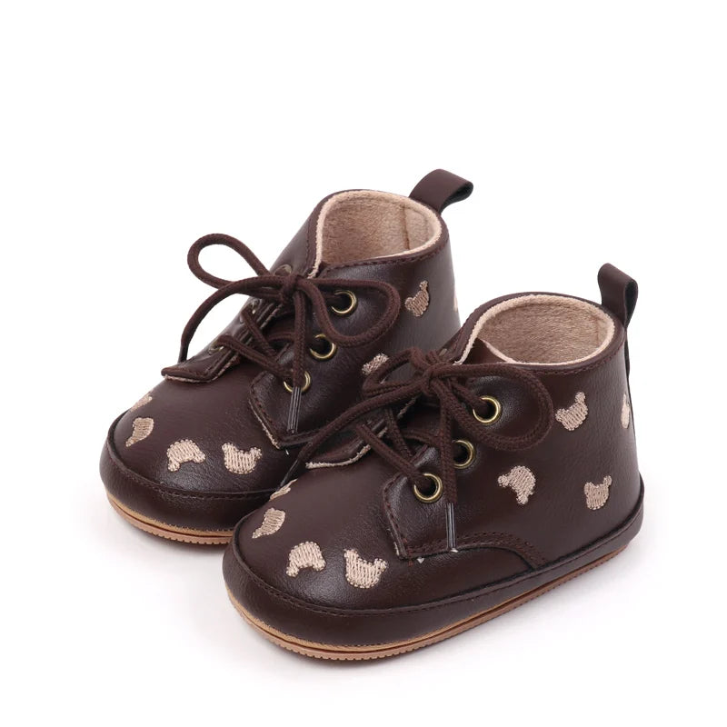 2025 Cartoon Embroidery Baby Girl Boy Fashion Non-slip Shoes Spring Autumn High Quality Newborn Infant Toddler Casual Shoes