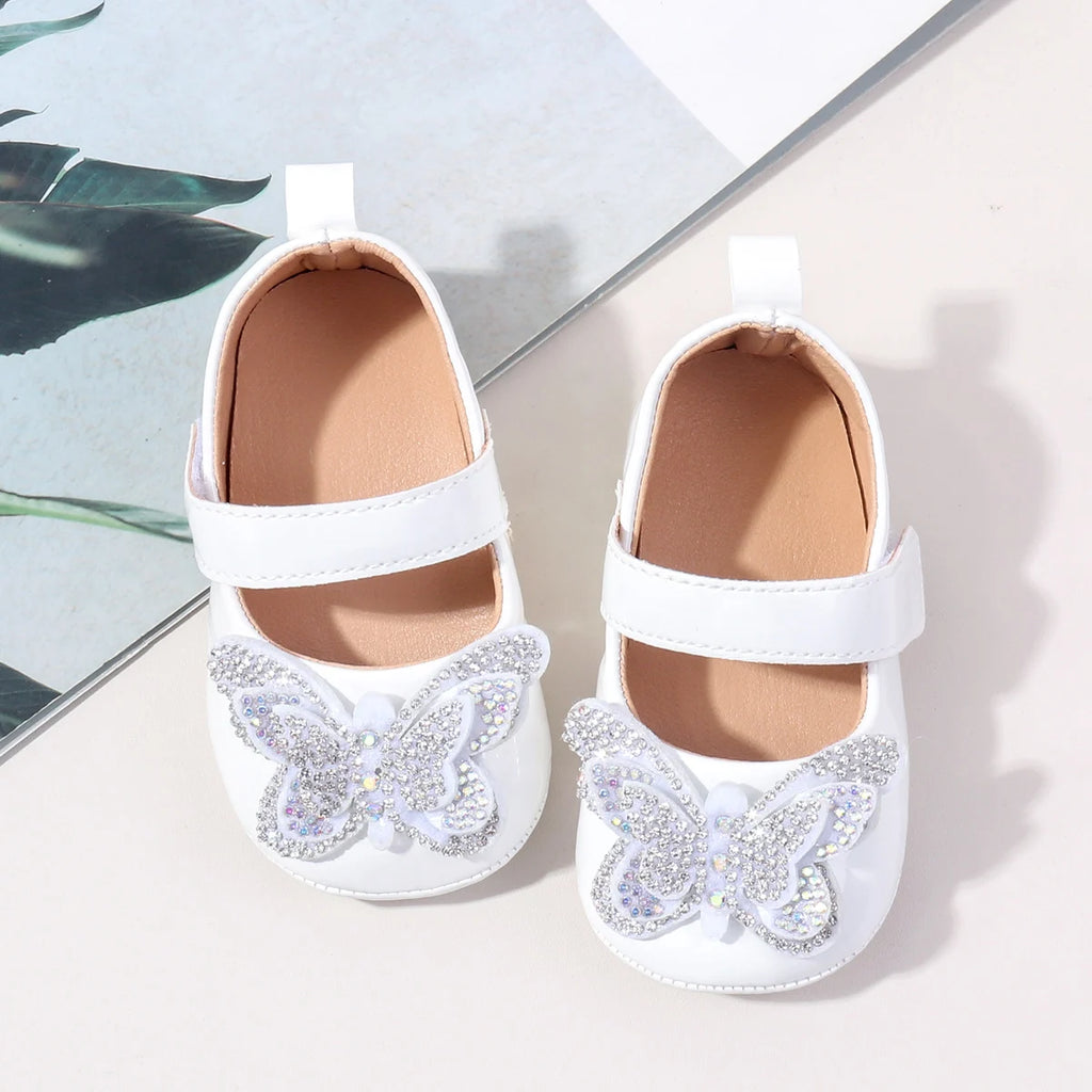 2025 Baby Girls Princess Pre-walking Indoor Outdoor Toddler Shoes With Comfortable TPR Sole and Fashion Design For 0-18M BBW5121