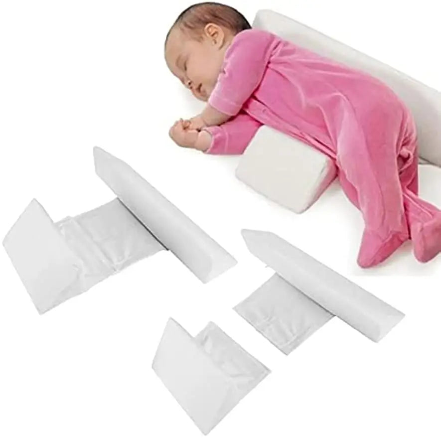 Baby Side Sleeping Pillow Head Protecter Newborn Head Anti-Spitting Milk Travel Pillow Infant Sleeping Wedge Cushion