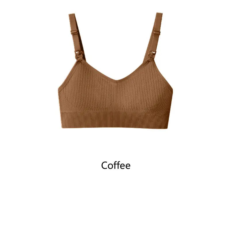 Breastfeeding Nursing Bra Without Underwire Anti Sagging Gathering Support XS-XL