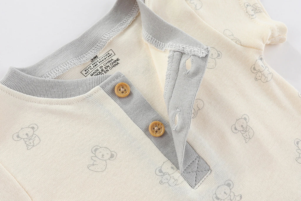 3/5 Pieces Cartoon Baby Boy Bodysuits Soft Cotton Newborn Girl Jumpsuits Short Sleeve Infant Outfits