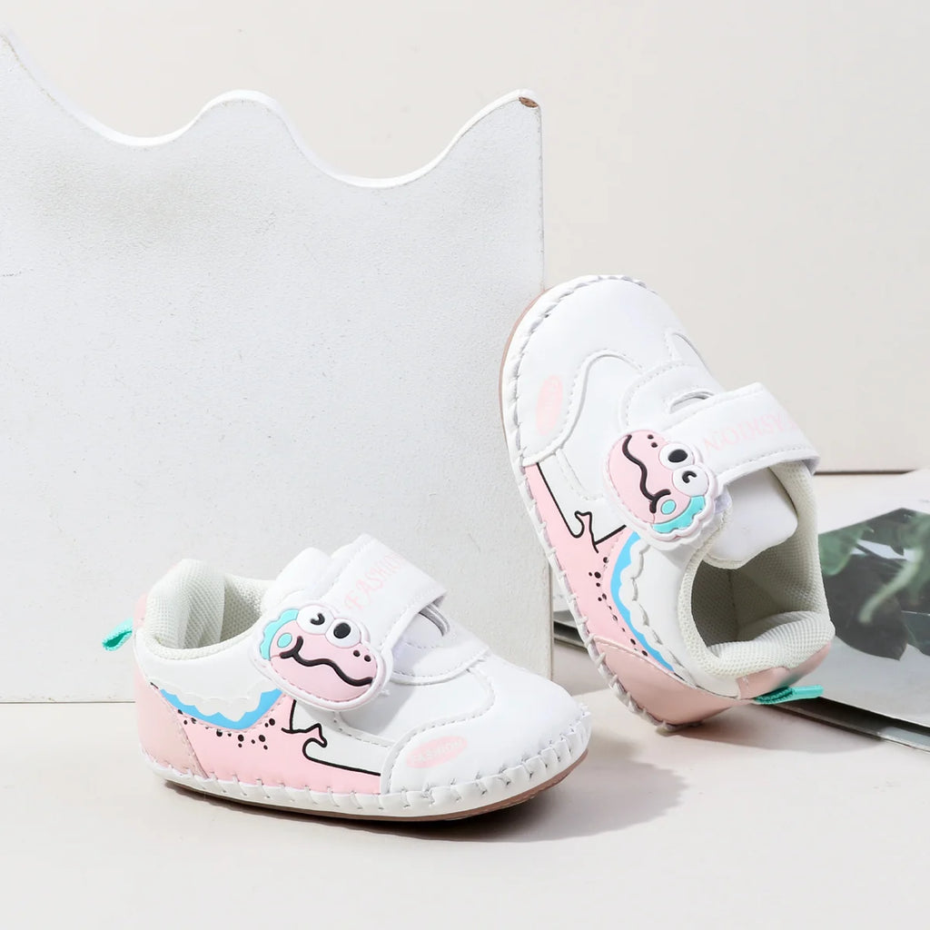 Spring And Autumn Baby Boy's And Girl's Toddler Shoes 0-18 Months High Quality PU Leather And Soft TPR Sole Baby Sneaker