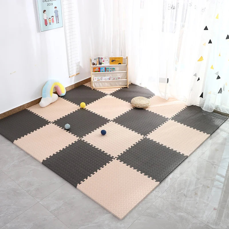 EVA Puzzle Mat 30x30cm Interlocking Non Slip Waterproof Baby Play Floor Tiles Foam Rug