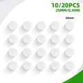 10/20pcs Rattle Box Repair Fix Noise Maker Insert Pet Baby Jingle Bell 25-30mm White Plastic New Style Hand Shake Squeaker Toys