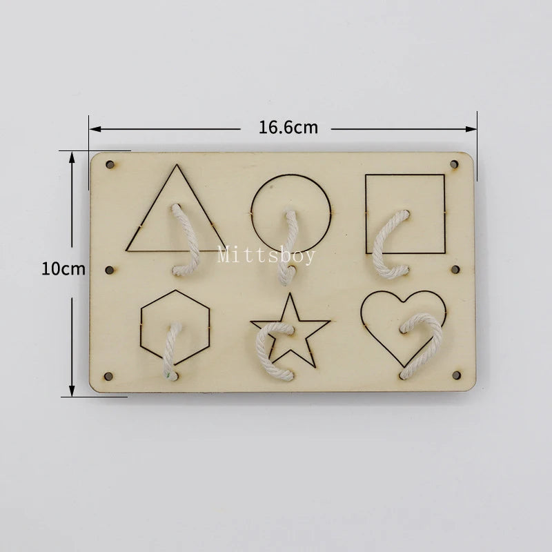 Wooden Busy Board Key Lock Switch Slides Paillette Educational Toy For Early Learning Kls-01