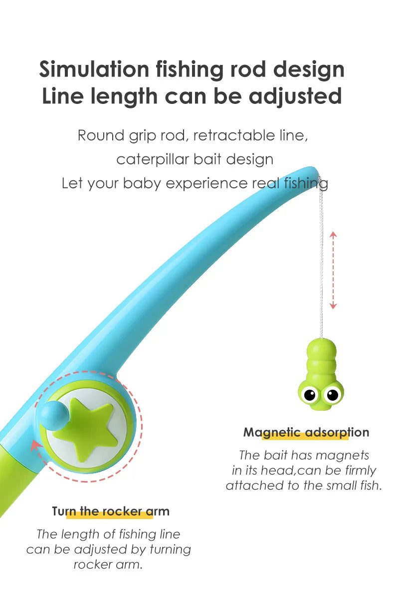 Children Bath Paddle Toys Magnet Fishing Toys Kids Swimming Pool Fishing Fun Game Toys Parent-child Interactive Water Toys Gift