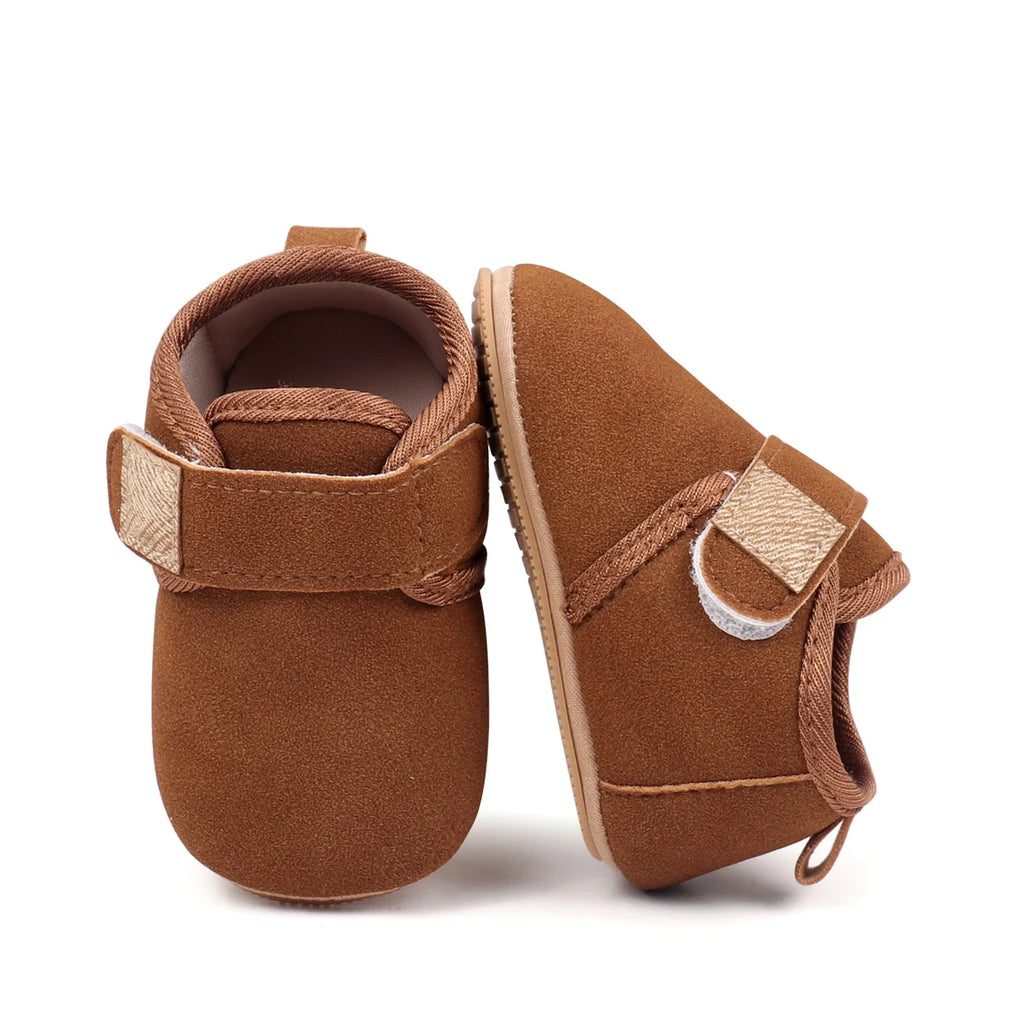 Autumn Solid Color Baby Shoes With Soft Rubber Sole Suitable For Both Boys And Girls Baby-Sized Toddler Walking Shoes