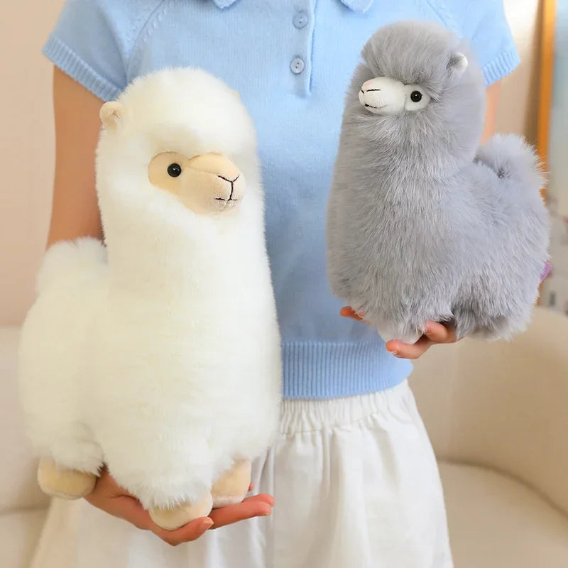 25/35cm Velvet Alpaca Plush Toy Soft And Comfortable Alpaca Doll Hug Pillow Standing Posture Sheep Soft Stuffed Animal Doll