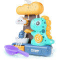 Baby Bath Toys Spray Toy for Kids Cartoon Dinosaur Suction Cup Dinosaur Bath Toys for Toddlers Animal Sprinkler Waterwheel Water