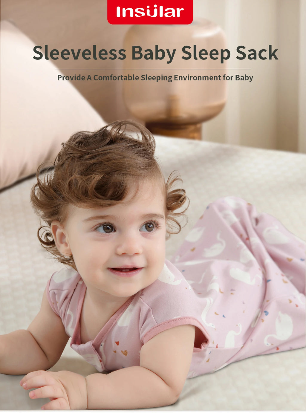 Sleeveless Vest Baby Sleeping Bag Cotton Thin Breathable Pajamas Anti-Kicking Cocoon for Newborn Envelope Sleep Sack Bedding